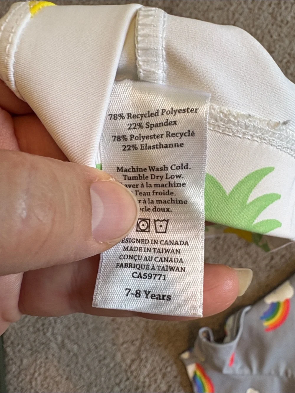 Whistle & Flute size 7-8 euro swim trunks bundle